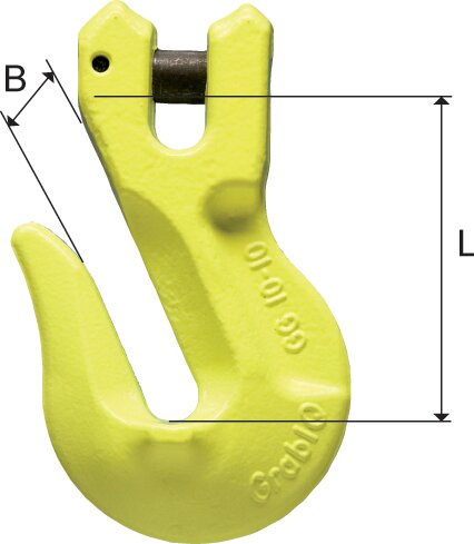 Grabiq Grab Hook GG with Clevis measurements Grabiq Grab Hook GG with Clevis measurements