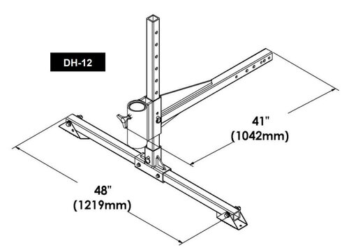 Vehicle Hitch Mount Sleeve Honeywell DuraHoist™ drawing Vehicle Hitch Mount Sleeve Honeywell DuraHoist™ drawing