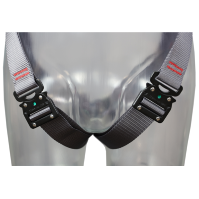 Leg straps on harness Leg straps on harness