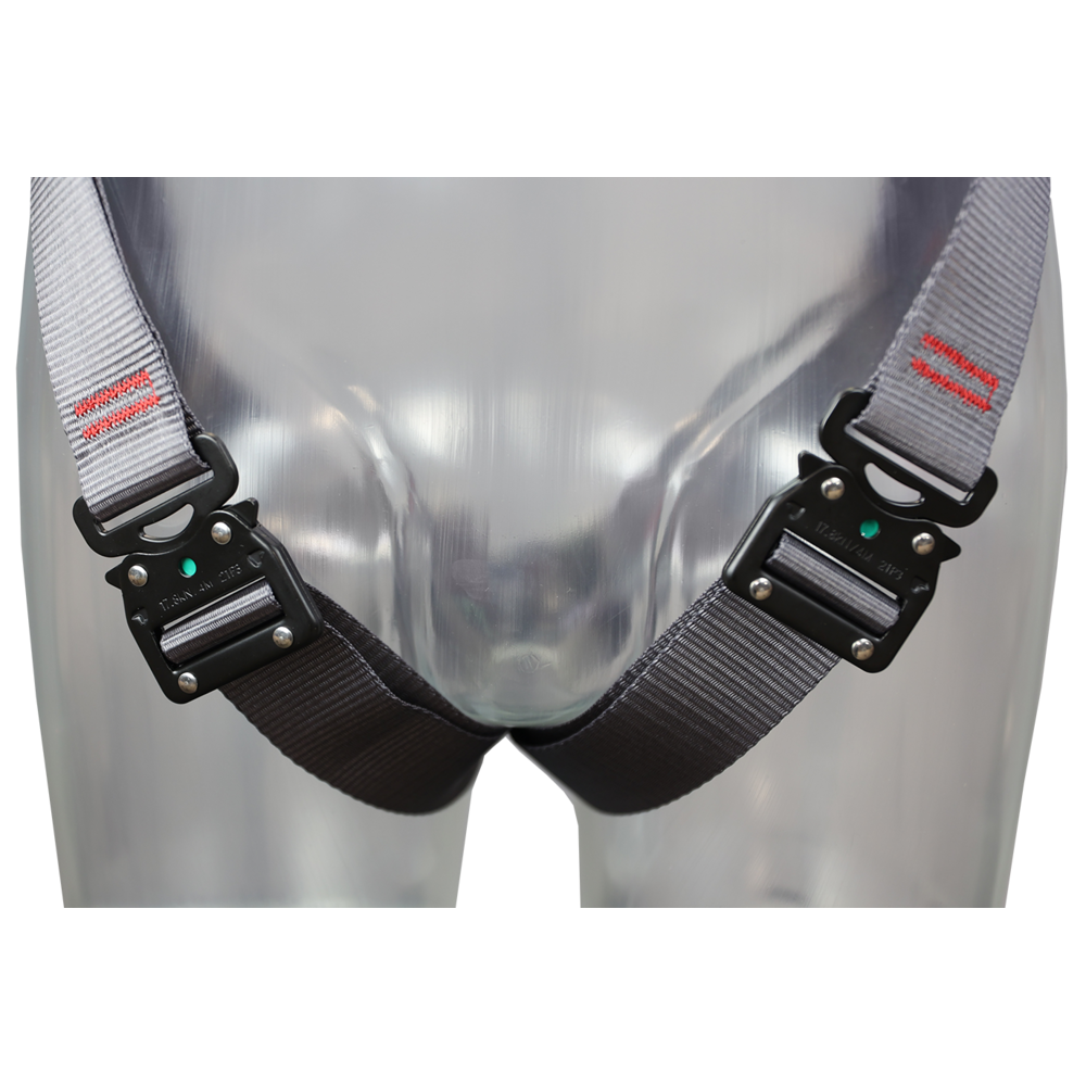 Leg straps on harness Leg straps on harness