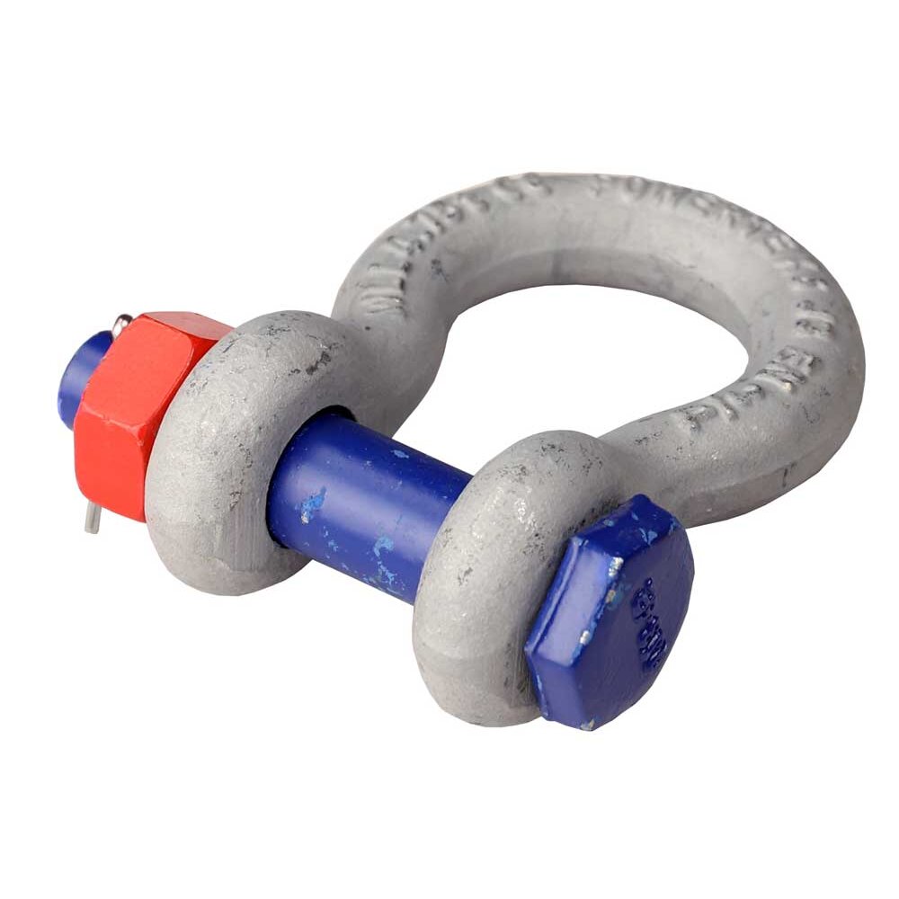 Bolts on POWERTEX bow shackles are marked with manufacturer ID for tracking of raw material Bolts on POWERTEX bow shackles are marked with manufacturer ID for tracking of raw material