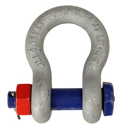 The POWERTEX PBSB Bow shackle is made out of Grade 6 forged alloy steel. The POWERTEX PBSB Bow shackle is made out of Grade 6 forged alloy steel.