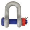 Dee Shackle POWERTEX PDSB, with nut and stainless steel cotter pin Dee Shackle POWERTEX PDSB, with nut and stainless steel cotter pin