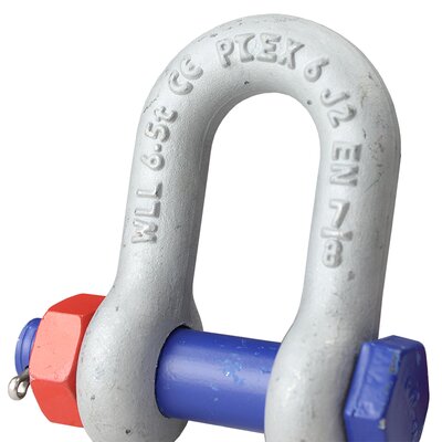 Dee Shackle POWERTEX PDSB stamping on the bolt Dee Shackle POWERTEX PDSB stamping on the bolt