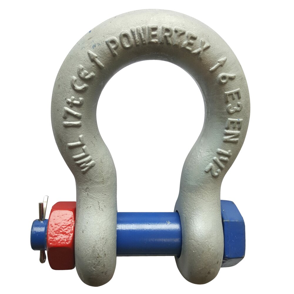 The POWERTEX PBSB Bow shackle is made out of Grade 6 forged alloy steel. Bow Shackle Powertex PBSB