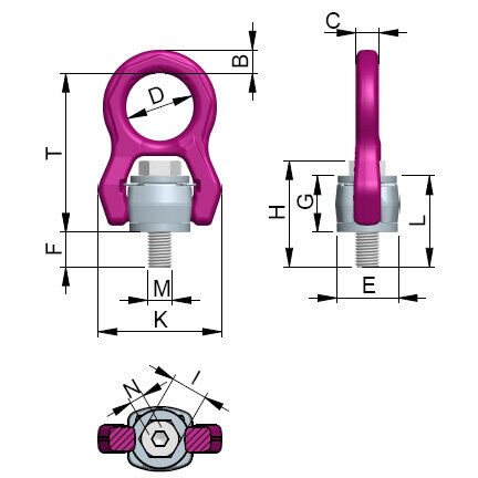 Lifting Eye RUD ACP-TURNADO blueprint Lifting Eye RUD ACP-TURNADO blueprint