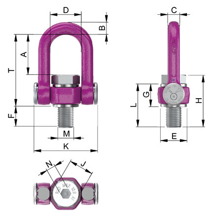 Lifting Eye RUD ACP-TURNADO blueprint Lifting Eye RUD ACP-TURNADO blueprint