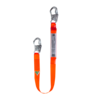 Single webbing lanyard with snap hooks Webbing lanyard with snap hooks