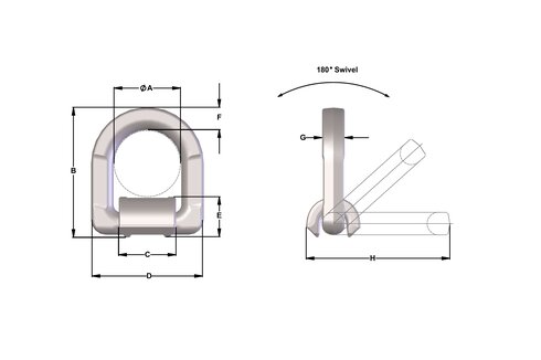 Weld On Load Ring Townley Lifting Point specifications Weld On Load Ring Townley Lifting Point specifications