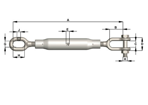 Rigging Screw Townley Clevis-Eye Grade 3 specifications