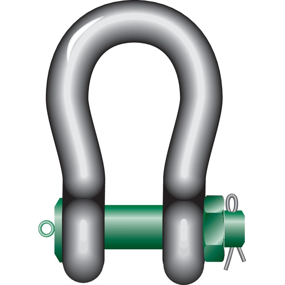 Van Beest Heavy Duty Shackle Green Pin® P-6036 Heavy Duty Bow Shackle BN Green Pin® P-6036