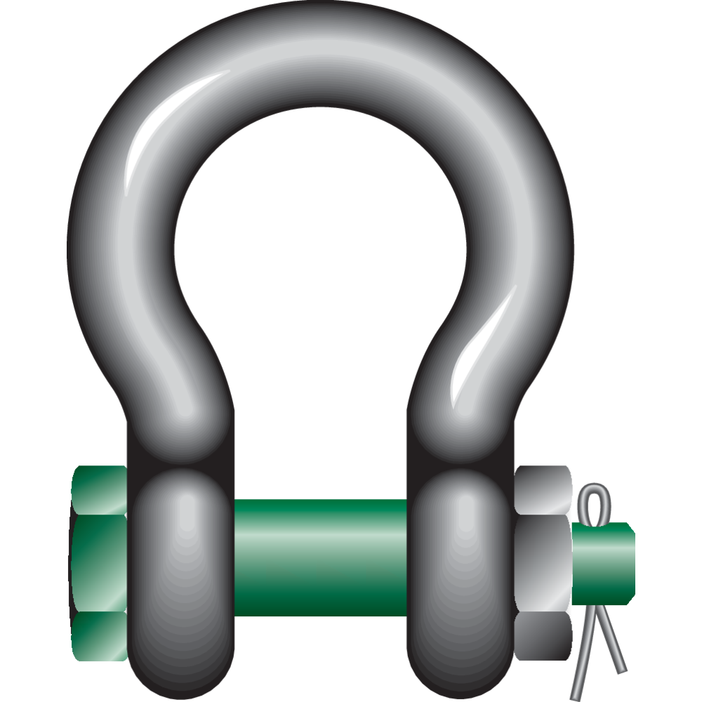 Bow Shackles with Safety Bolt G-4163 Bow Shackles BN Green Pin® G-4163