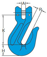 High-quality Grade 10 Yoke Clevis Lifting Grab Hook X-042 drawing High-quality Grade 10 Yoke Clevis Lifting Grab Hook X-042 drawing