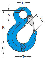 Yoke Eye Sling Hook X-044/S measurements