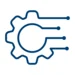 Gear connector icon