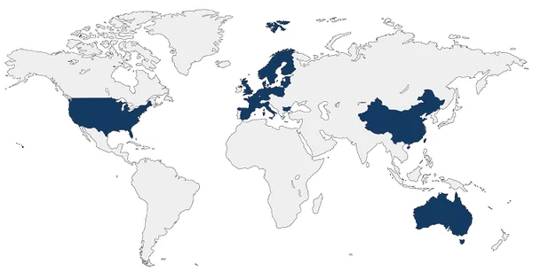 Map of CERTEX Lifting's sustainable supply chain