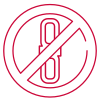 Not to be used with swivel Not to be used with swivel symbol